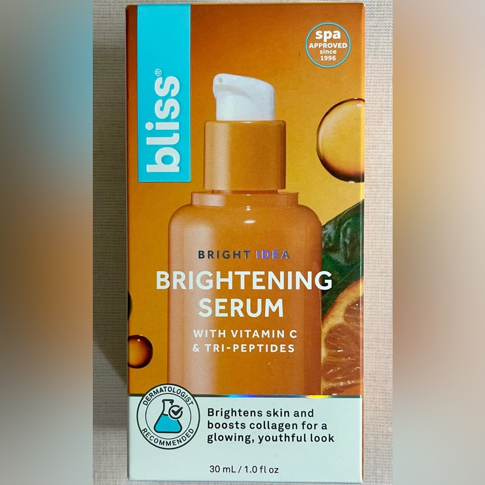 NWT/NIB- BLISS 💡 Bright Idea Brightening Serum-Vit. C & Peptides 1 oz.MSRP $28